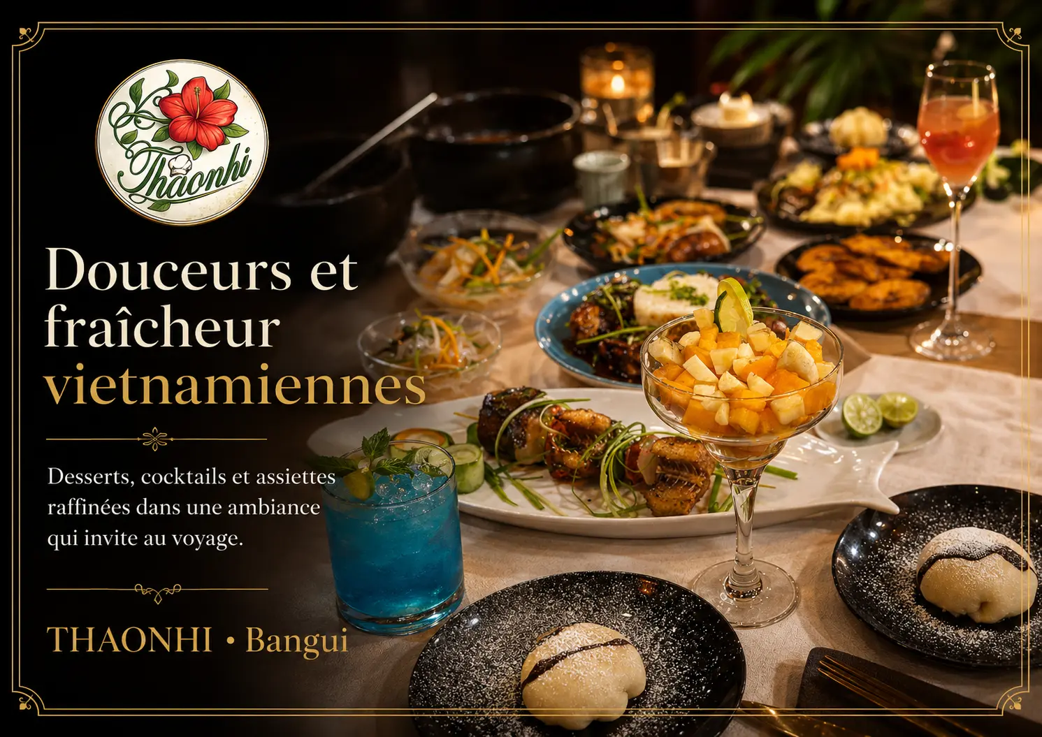 Buffet et desserts élégants de ThaoNhi