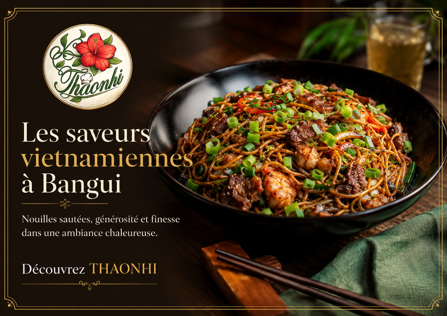 Plat iconique mis en scène pour l’accueil ThaoNhi