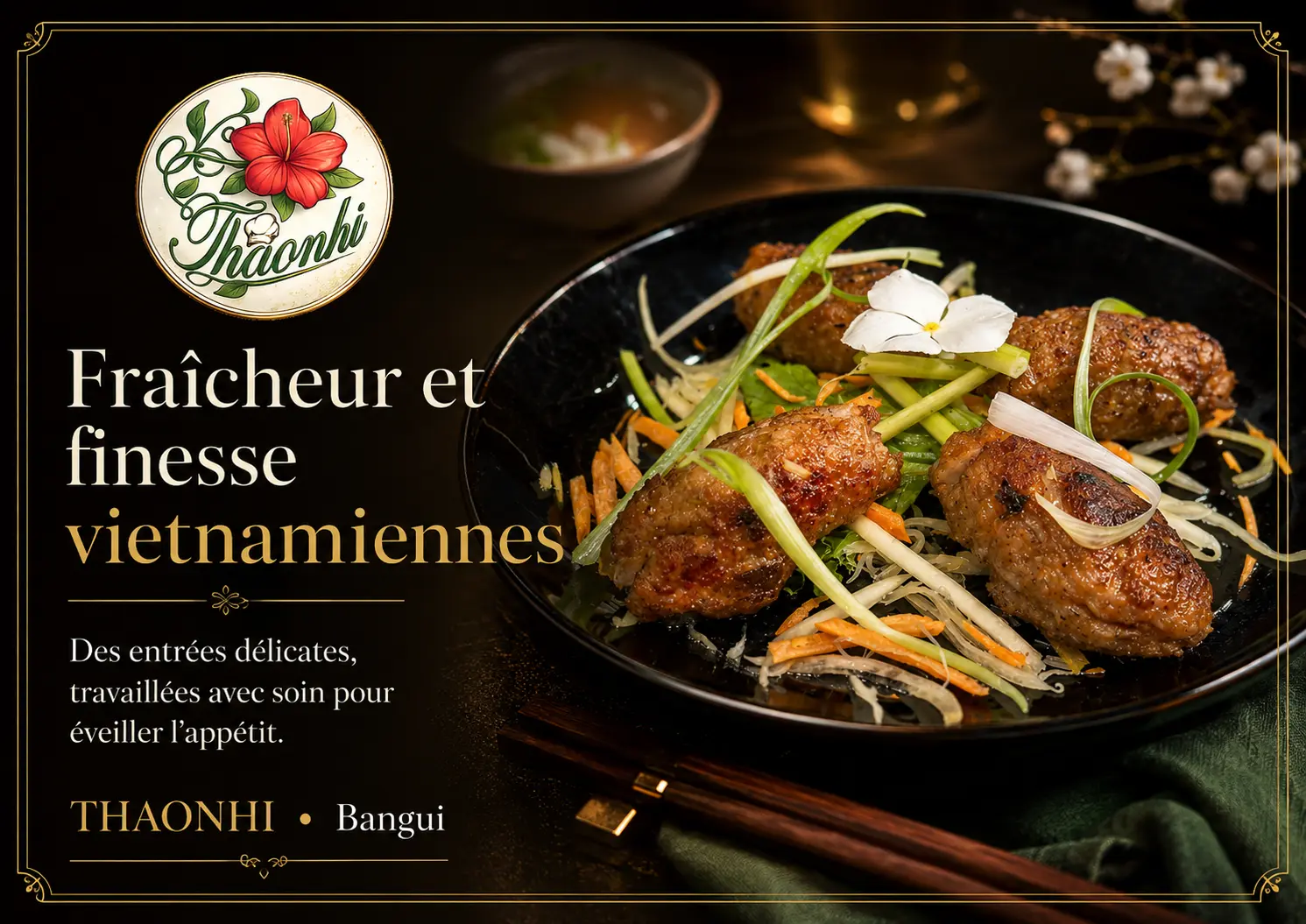 Entrées vietnamiennes délicates préparées par ThaoNhi